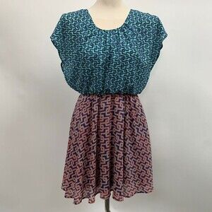 Bar III Front Row Women's Dress X-Small XS Multi-color